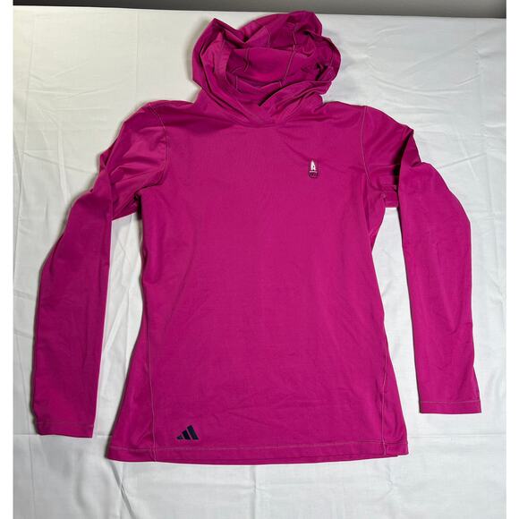 Adidas Women's Hooded Pullover, Magenta, Size Large, Excellent Condition - Picture 2 of 6